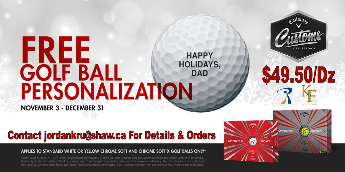 rdgccgolf's tweet photo. We Are Open Today In The Shop Till 4pm
Come Down &amp; Place Your Order For Some @callawaygolf Personalized Golf Balls!
Only A Few More Days Left To Ensure Christmas Delivery
Get At Us
#ShopLocal #GolfRD https://t.co/eBs7MDgViB