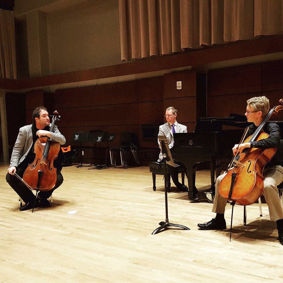 Working with <a href="/SethNerd/">ARandomNerdNamedSeth</a> at <a href="/OKCU/">Oklahoma City University</a> #Cello #masterclass