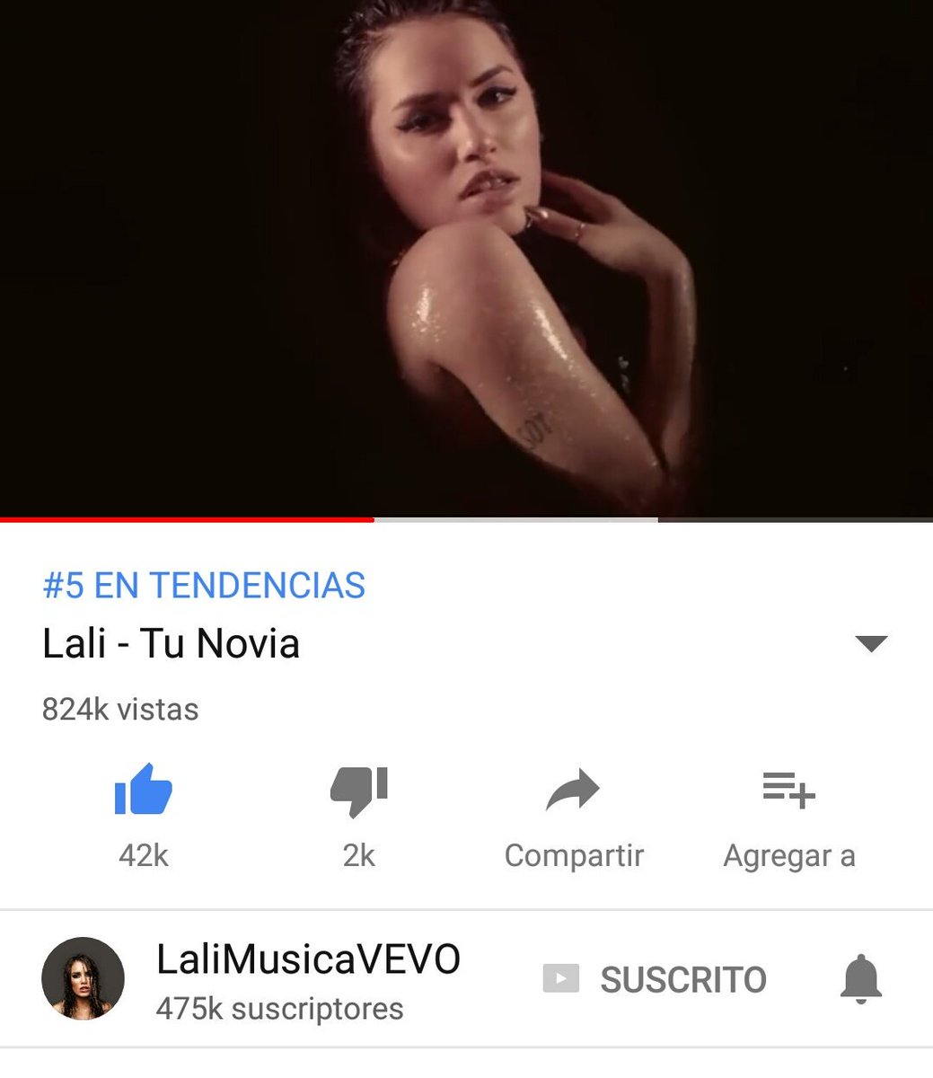Buteraespos's tweet photo. #5 en tendencia,824K de visitas y Cada vez mas cerca del millรณn!!!!!!!! @laliespos increรญble vรญdeo y canciรณn A SEGUIR REPRODUCIENDOOO QUE HASTA EL MILLON NO PARAMOS Cc @LaliMusica #TuNoviaMusicVideo #BananaEnLlamas https://t.co/KZNXeEGBRn