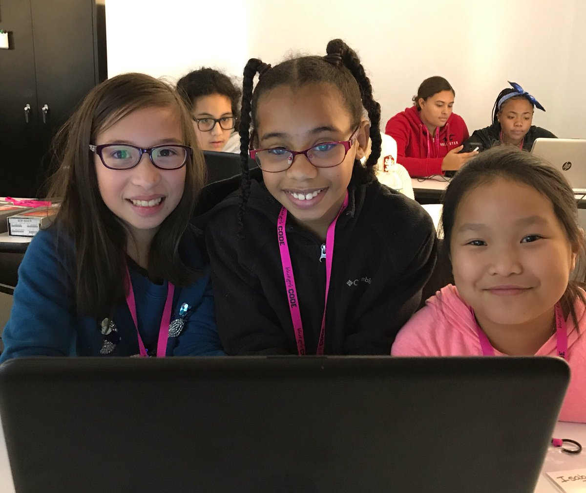 VolunteerBGCBOS's tweet image. This group named themselves “The Coders!” 👩🏾💻All 3 of them want to be animators when they grow up. “I want to make people smile,” said Isabelle (right) #BGCBOS2017