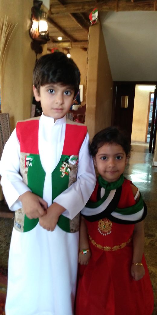 SaudiKitchen's tweet image. أحتفال الأطفال باليوم الوطني لدولة الإمارات