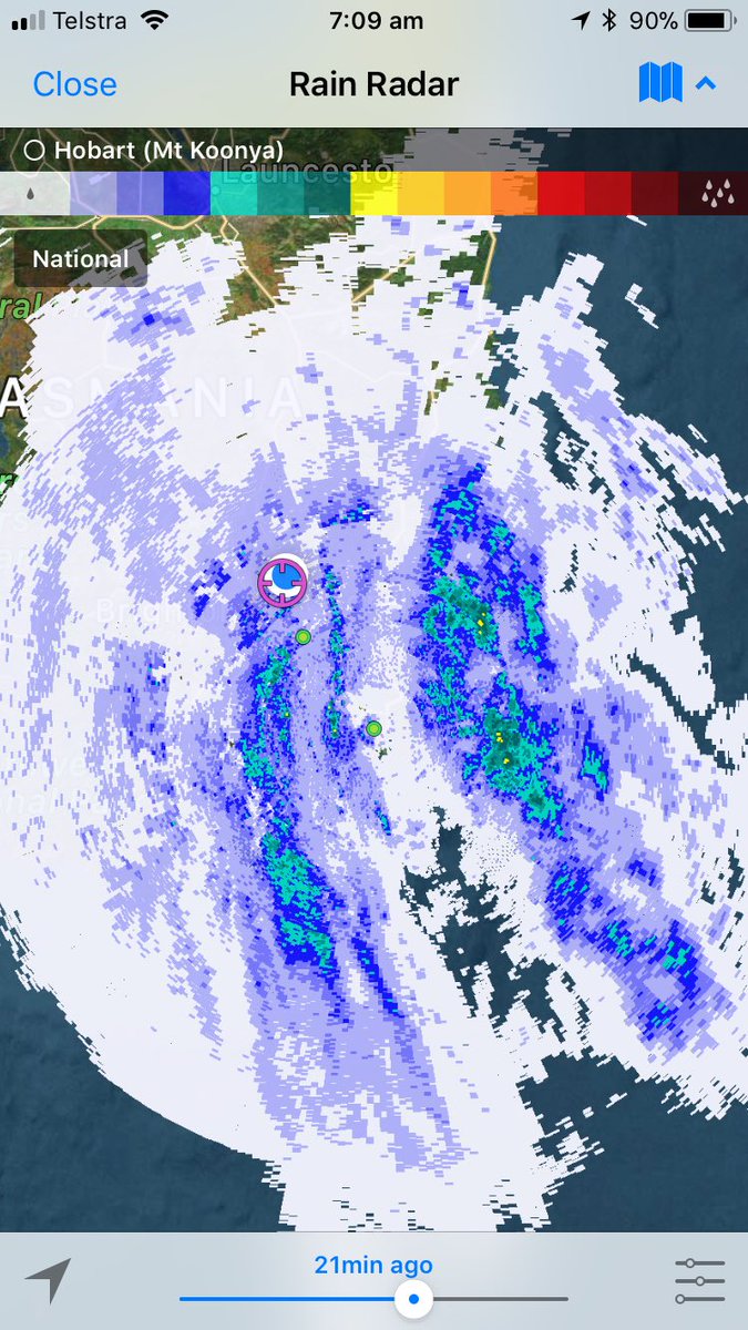 I was always told “a good rain from the east three days at least”. Proving to be very true on this occasion. Day 3 with significant showers for a while yet.