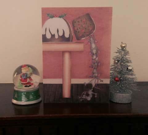 CatfinkCreative's tweet photo. Christmouse Pudding #ChristmasCard   https://t.co/L9gX8ei4hI #SmallBusinessSaturday #artwork #Xmas #catfinkoriginal https://t.co/DD2o6u0mVx