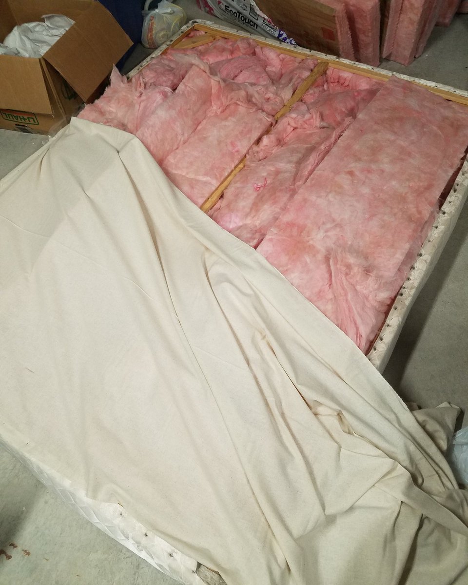 christhomrich's tweet image. Turning a box spring into a big bass trap.

#technoproduction #technoproducer #technomusicproducer #technomusicproduction #electronicmusicproducer #electronicmusicproduction #musicproducer #musicproduction #basstrap #fiberglass #studio #homestudio