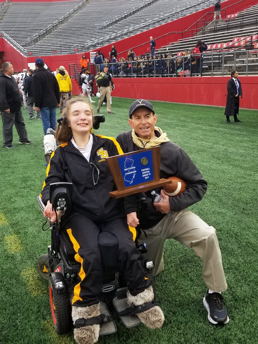 Championship Cheerleader Lee Perpelowicz and Championship Coach George. CONGRATS! (<a href="/bordenfb4ever/">Marcus A. Borden</a> )