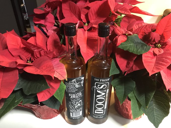 Happy Holidays! I&rsquo;m literally in tears of joy having gotten a SIGNED bottle of @DOOMS_Whiskey by @thesmallhands_<a href="/tag/newprofilepic"class="tags"><span>#newprofilepic</span></a>
