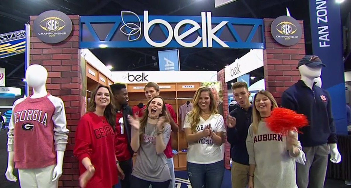 SECNetwork's tweet photo. Auburn Orange.
Georgia Red.
That's @Belk #SECStyle at the SEC Championship. https://t.co/xRuNB8UOxE