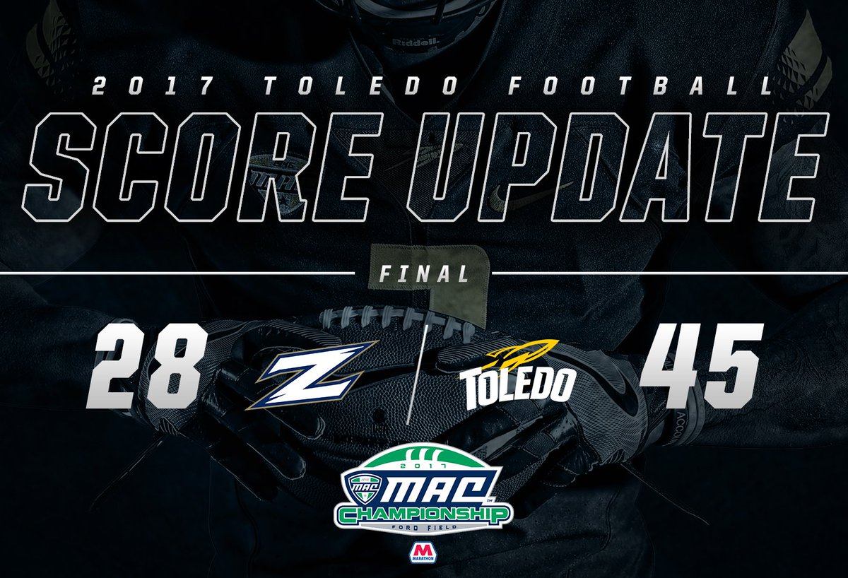 ToledoFB's tweet photo. The Toledo Rockets are the champions of the Mid-American Conference! https://t.co/gNgBMto9DZ