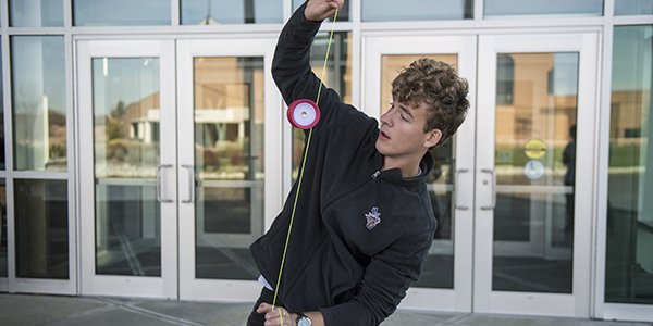 CUJackets's tweet image. DON'T MISS THIS!! Halftime of tonight's @CedarvilleMBB vs @ShawneeStateMBB game at 7:30 / Three-time National Yo Yo Champion @Cedarville sophomore Philip White performs!! + #PepBand / @SpradlinBros Money Shots / @CUSwarm / #BackTheJackets