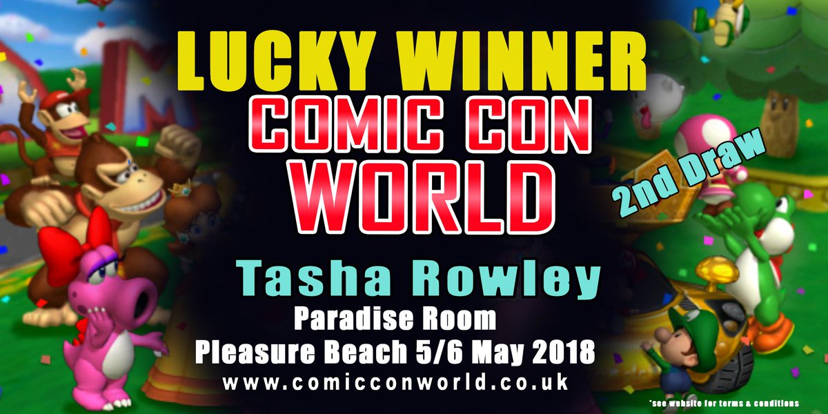 ComicConWorld's tweet photo. Congratulations to Tasha Rowley who won free family tickets to comic con world, new contest Monday simply like &amp; share! https://t.co/2850yS8CJx