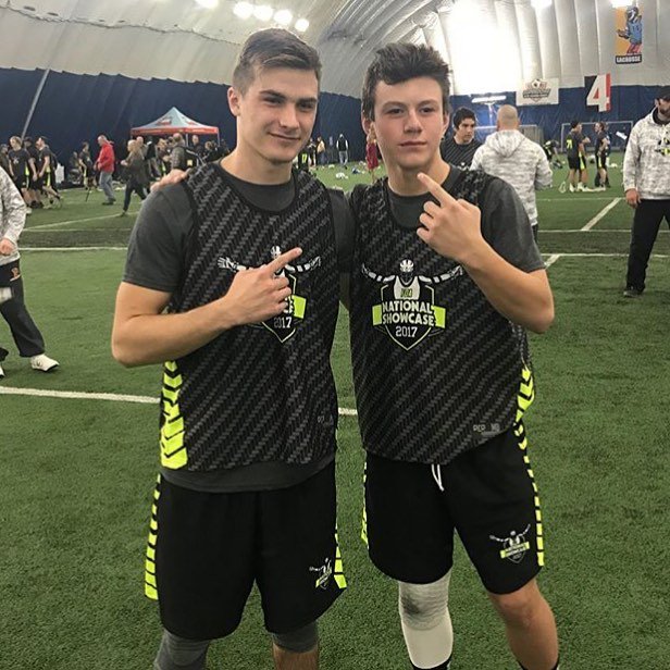 TristateLax's tweet photo. Tri-State All-Stars Tim Yesalavage & Mitch Lloyd at the Faceoff Academy National Championships! #onegoal #foans17 #tristatelax https://t.co/0ag9JfWHBX