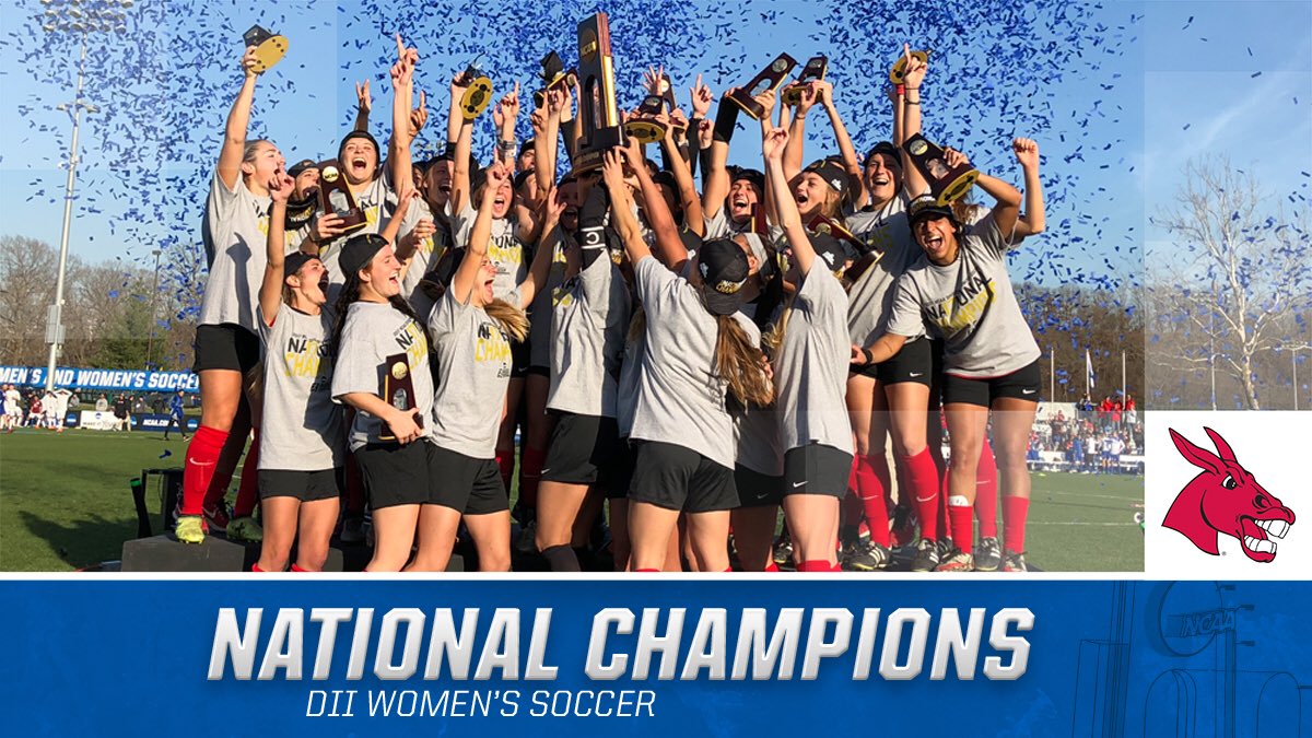 NCAADII's tweet photo. Central Missouri Jennies, 2017 NCAA Division II Soccer National Champions 🏆 https://t.co/r0MT0FjKZf