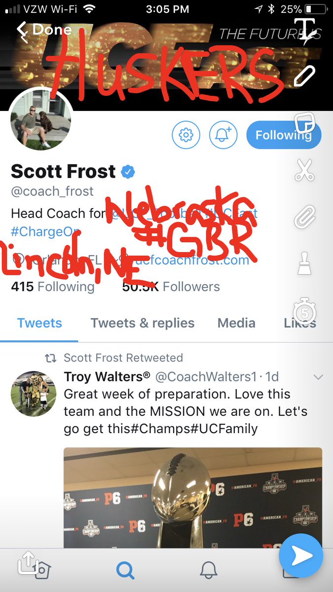 CalebHawkins10's tweet photo. Straight from his twitter. It’s officially official. #gbr #Huskers https://t.co/5zFlER4nxe
