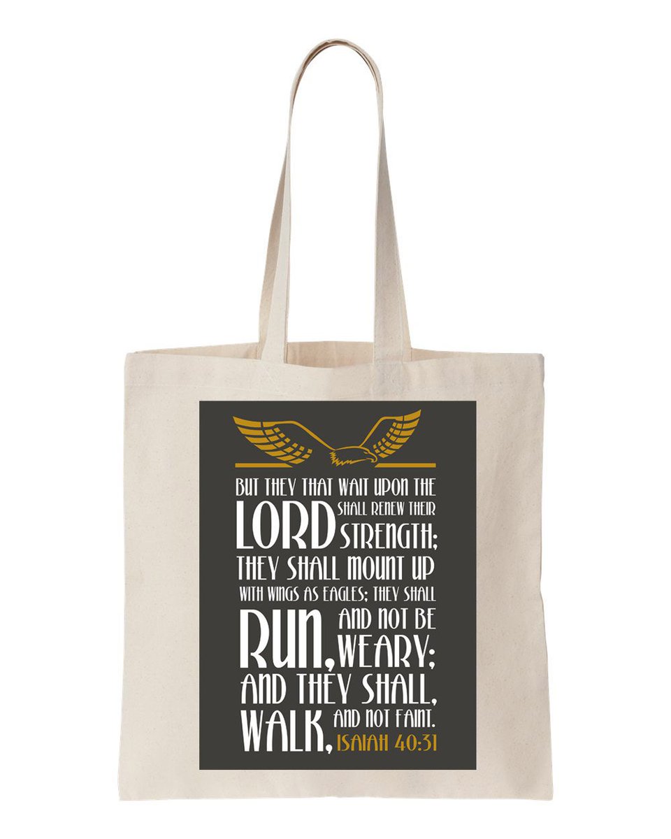 Isaiah 40:51 Scripture On Canvas Tote Bag - Scripture … tuppu.net/7b1ef78f #truebluedesignco #ChristianArtPrint