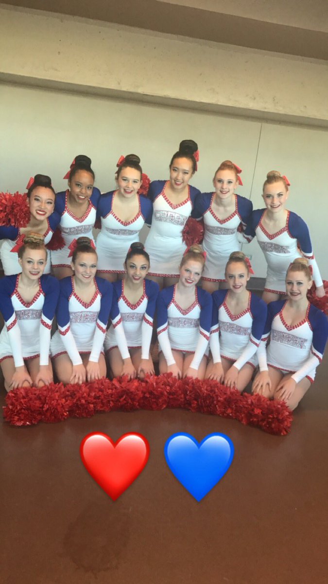 Our JV TEAM is FINALS BOUND!!! We are so proud of you!! ❤💙#creekpoms #creekjvpoms