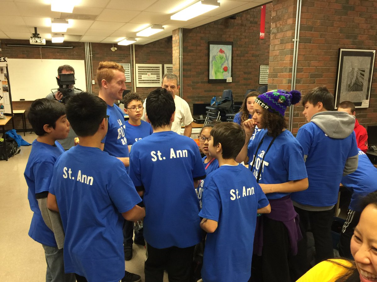stahces's tweet image. St Ann robotics team gearing up for the #niagararobotics as their first tournament competition #learninginfaith @stahces