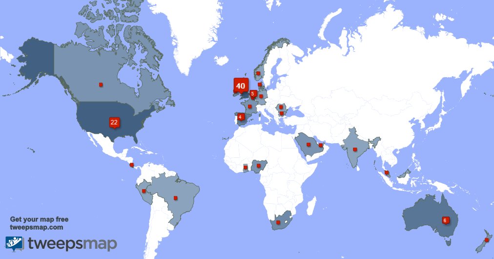 B123168392's tweet photo. My followers live in UK. (39%), USA(22%)... Get your free map: https://t.co/nkFcw97shR https://t.co/pGg8ki4C2g