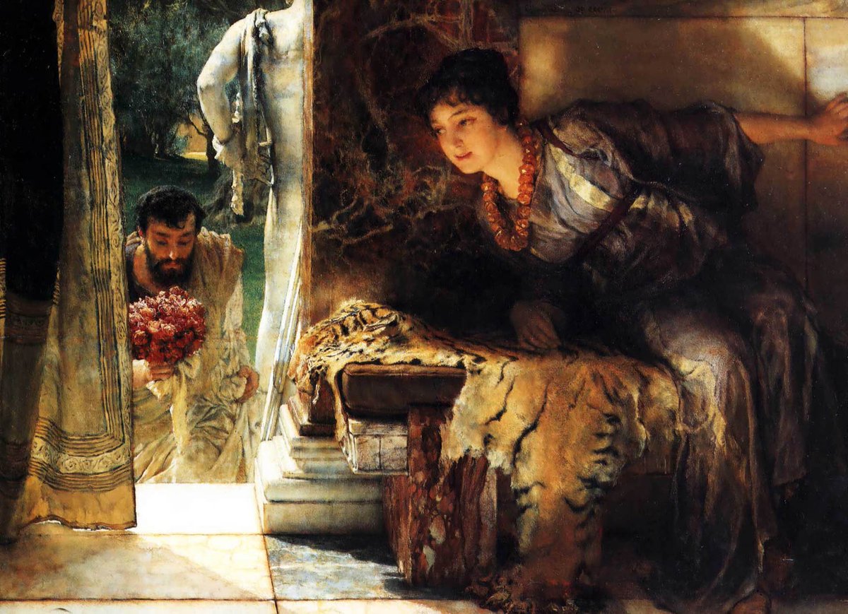 絵画の庭 A Twitter Lawrence Alma Tadema ローレンス アルマ タデマ 喜ばしい足音 18年