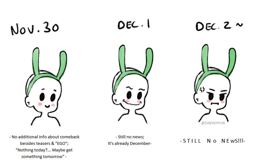 daewhyun's tweet photo. not having much info about 'ego' single makes me feel like this 😂 https://t.co/7ItnDNAFk4