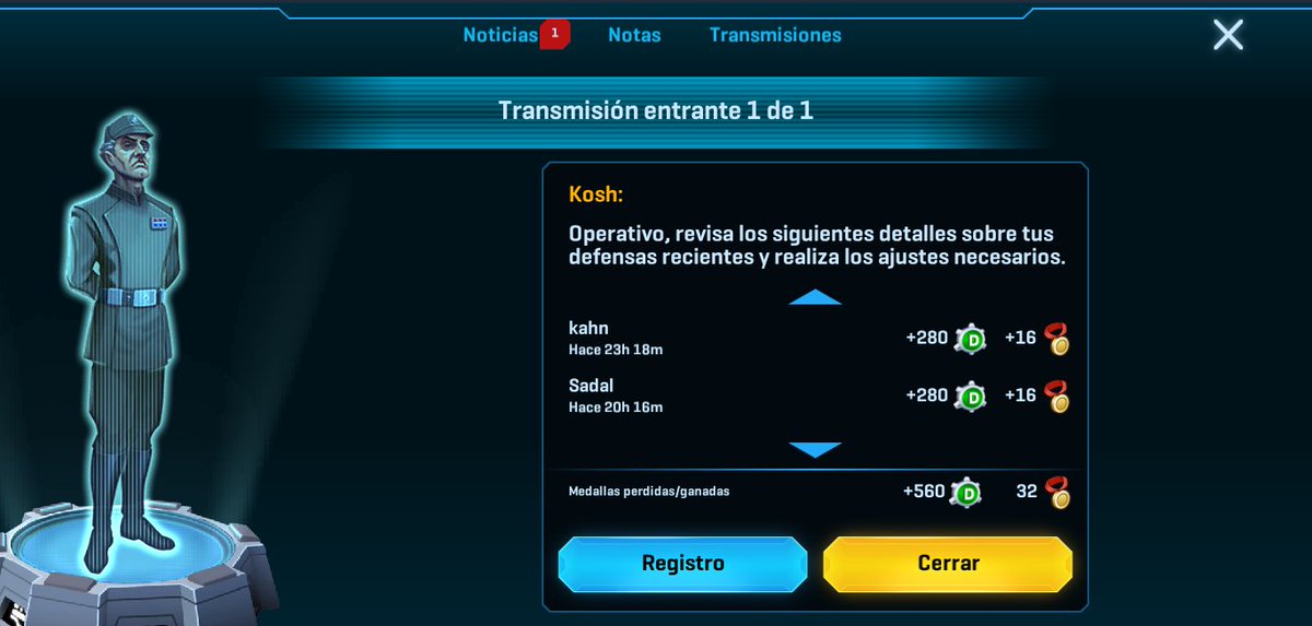 TH3DJUB3I's tweet photo. Uno no busca diversión tratando de limpiar la galaxia de la escoria rebelde, pero esto...jejejeje.. me hace esbozar una sonrisa 🤣#SWCommander (positivo es bueno para mi) https://t.co/TSRNaR28RV