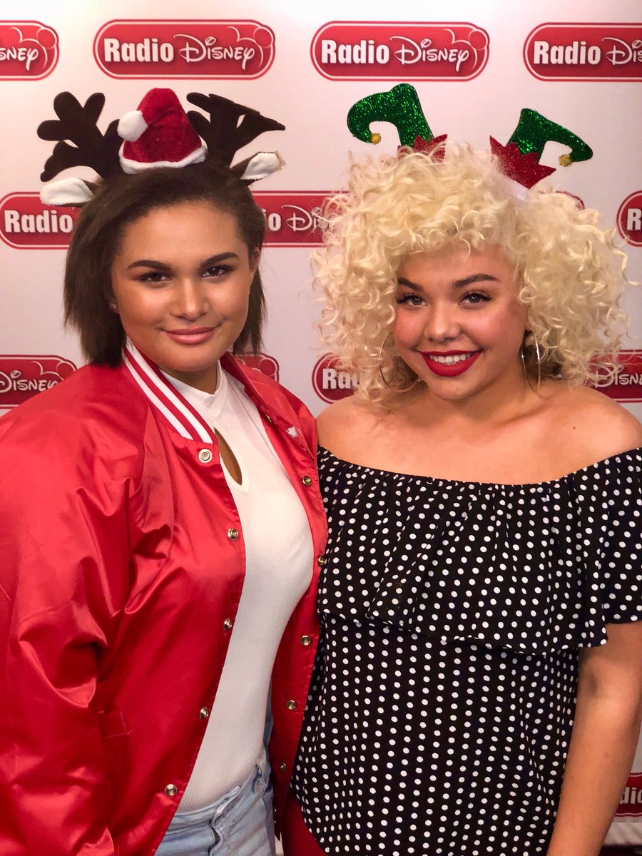 radiodisney's tweet photo. Check out @misslelabrown and @TheAaliyahRose hanging and playing their cover of Rockin Around The Christmas Tree tonight during #ReallyGoodTime! https://t.co/GPyVoLcXRd