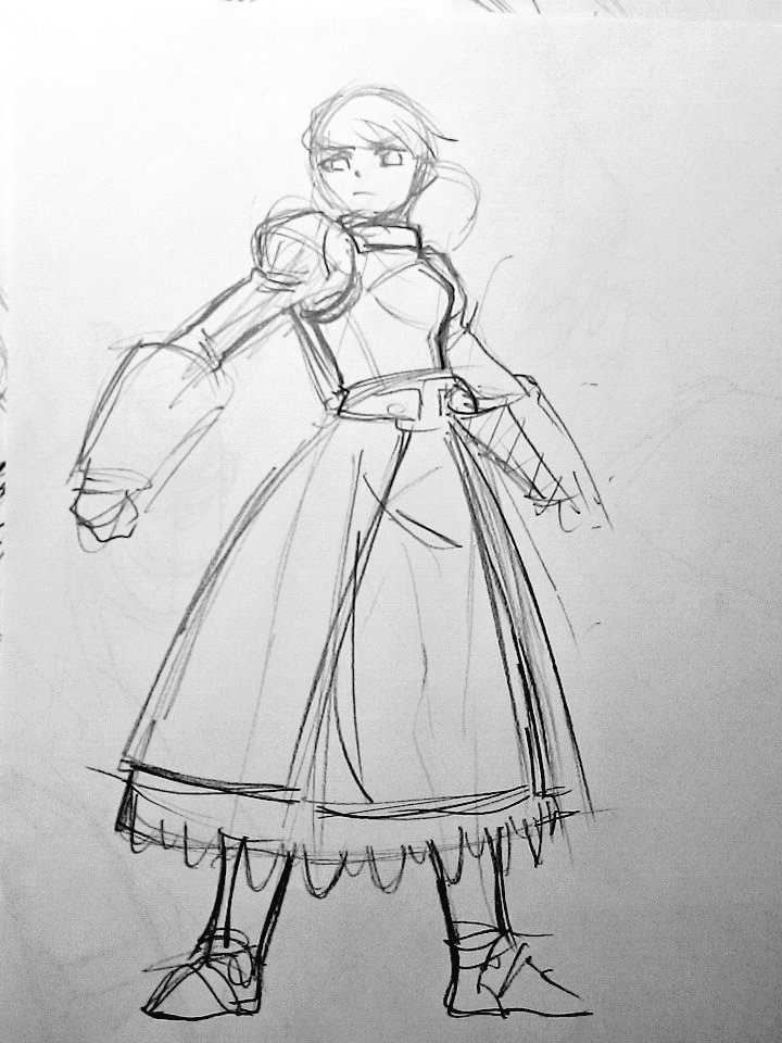 もうただの立ち絵しか描けない脳なので 構図 レイアウト の勉強が必要なのかも 撮 Hahiのイラスト