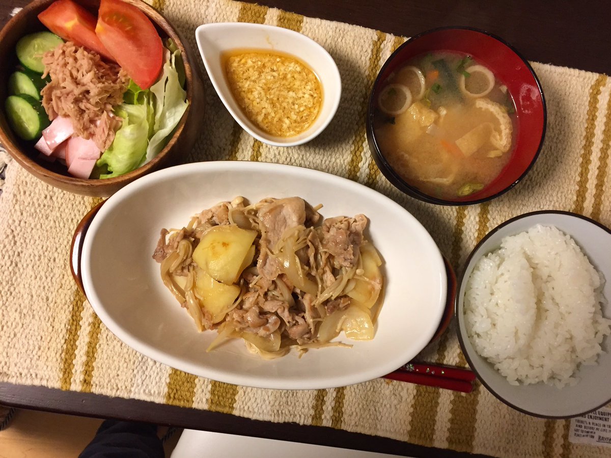 豚肉とじゃがいもの甘辛にんにく炒め