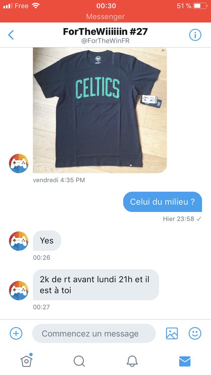 Ouahleouff_Just's tweet image. Les amis je compte sur vous. @ForTheWinFR me fais gagner un maillot à 2k RT😍