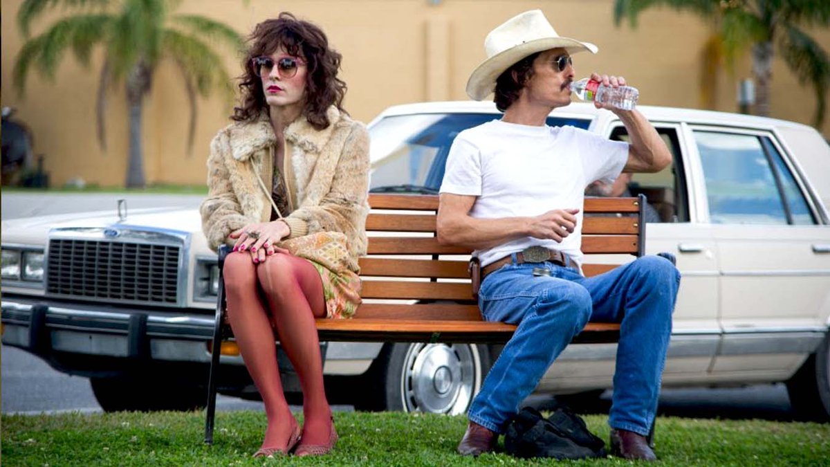cinependienterd's tweet photo. También, #DallasBuyersClub, dirigida por Jean-Marc Vallée, con las actuaciones de Matthew McConaughey, Jared Leto. Ambas actuaciones fueron premiadas con el #Oscar a mejor actor y actor de reparto, así como también, mejor guión. 
#AIDS #CineastaColabs #Movies https://t.co/ItqOBW10Kl