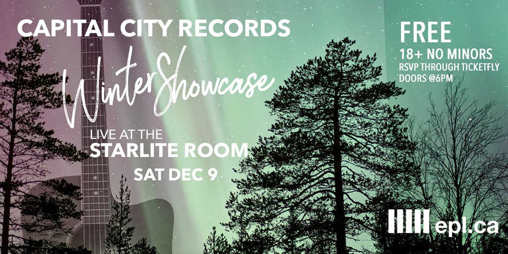 Do you love local #yegmusic? If you're a fan of <a href="/KimberleyMacGre/">Kimberley MacGregor</a> <a href="/celeighcardinal/">Celeigh Cardinal</a> or <a href="/OurGoodWolf/">Our Good Wolf</a> you'll want to attend this FREE event at the <a href="/StarliteRoom/">Starlite Room</a> bit.ly/2i7mQ8g