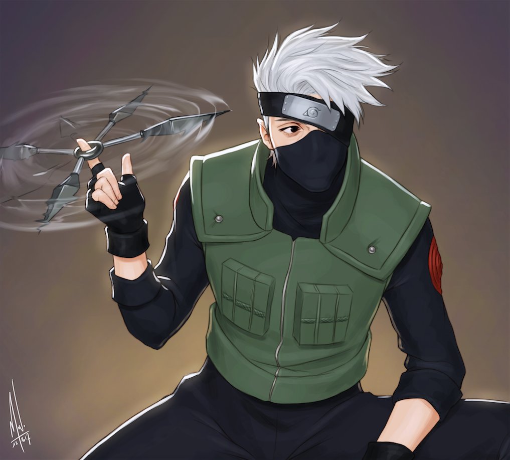 Naruto Fans Honor Kakashi as the First Face Mask Hipster