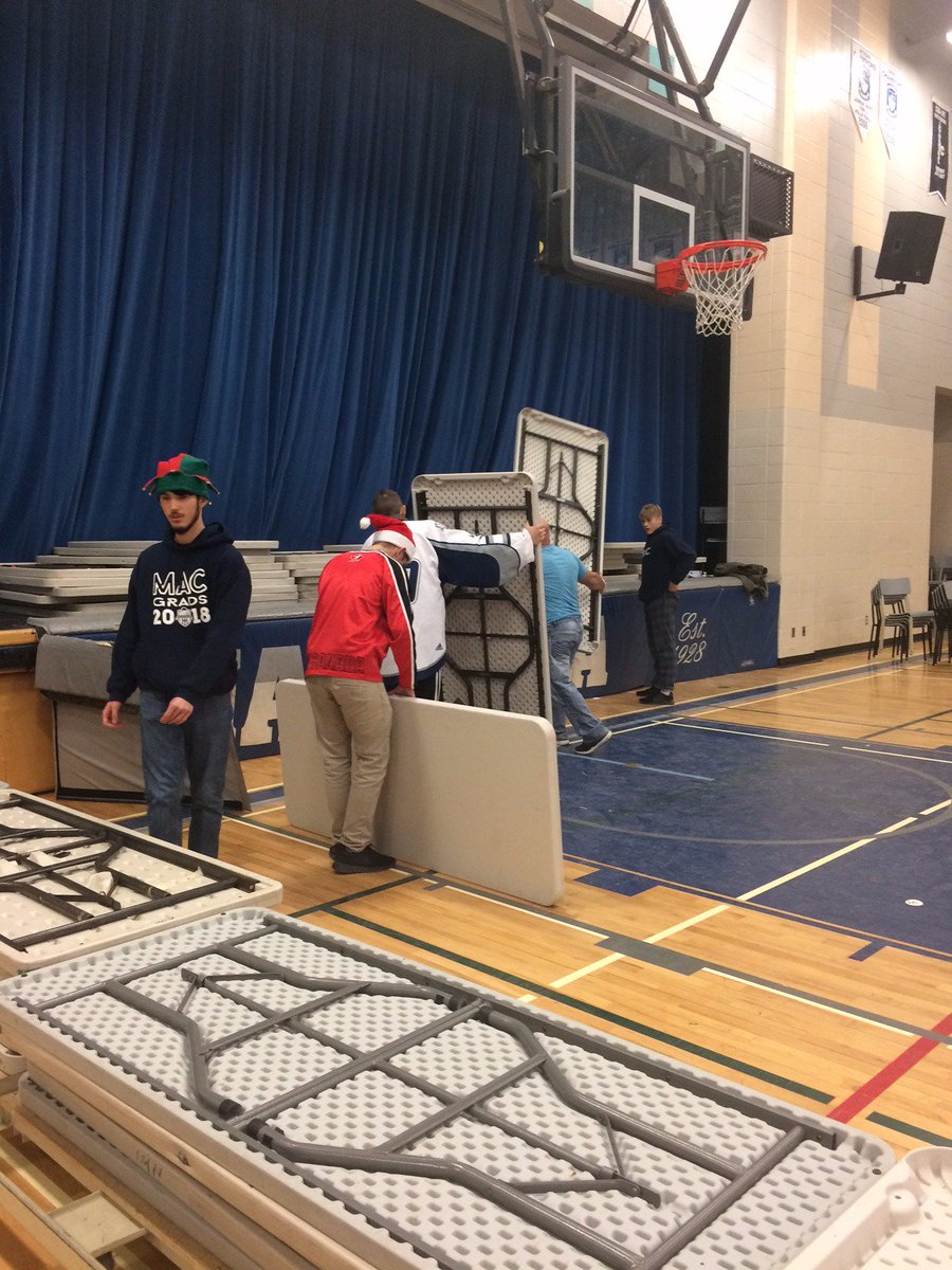 Mme_Shea's tweet photo. #MACFAIR was a huge success! But the best part for me was working with the greatest kids in Ottawa! They stayed long after everyone had left to put the gym back together. This is the reason I love @Immaculata_HS #WhyMac https://t.co/hsYBjvhvCx