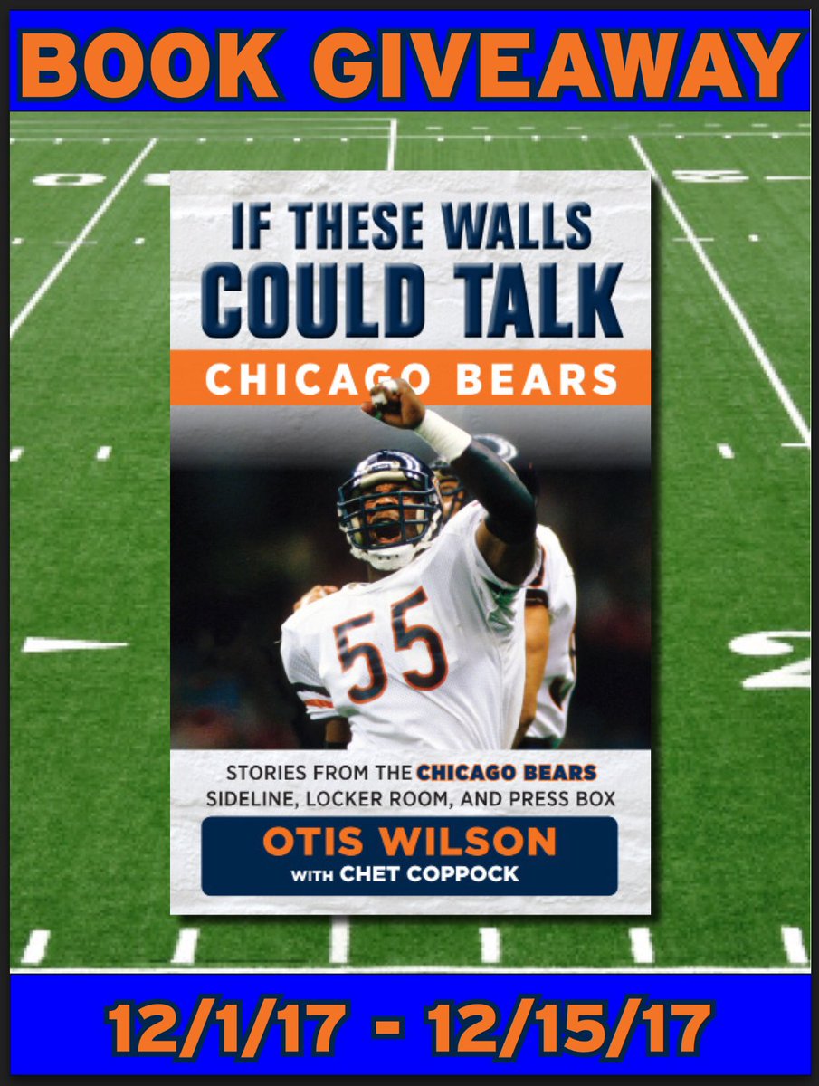 Tweet me your favorite #85Bears memory for a chance to win a PERSONALIZED signed copy of my book! Must include #IfTheseWallsCouldTalkBears
