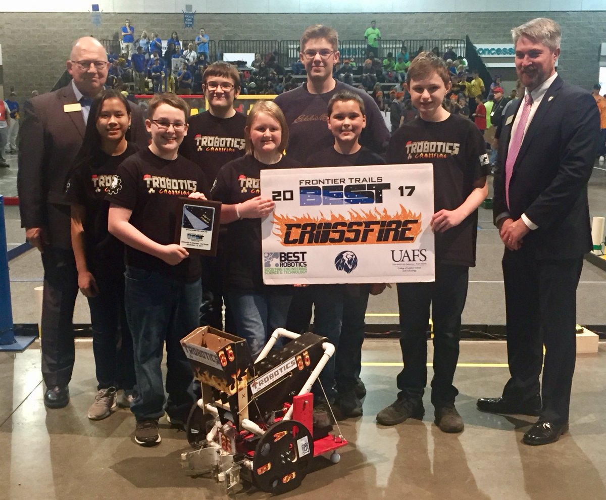 abstrobotics's tweet image. ABS Trobotics placed 1st out of 36 teams for Most Elegant Robot at the Frontier Trails #BESTrobitics championship!
@absnews