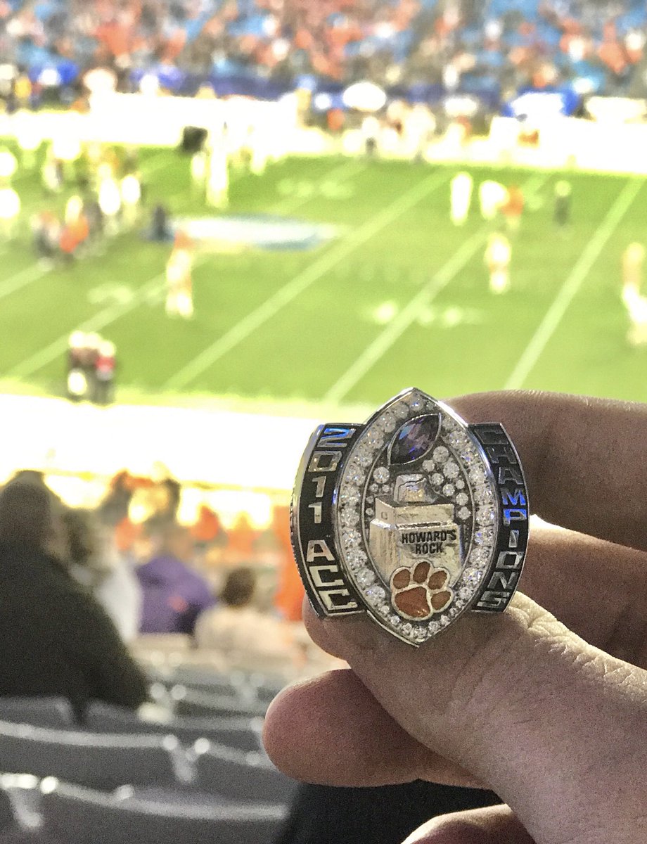 D_Freeman55's tweet photo. Ready to watch @ClemsonFB bring home some more hardware tonight. ‘Bout that time for Another Clemson Championship #ACCFCG https://t.co/gvP3k0UyuF