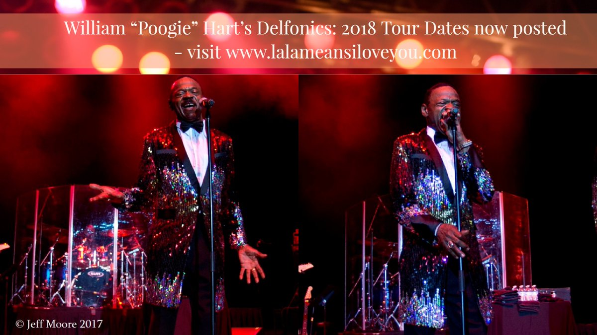 William "Poogie" Hart - Original lead singer of The Delfonics - Writer of "La-La - Means I Love You," "Didn't I (Blow Your Mind This Time)," "Ready or Not," "Break Your Promise" - See 2018 Tour Dates (Photos © Jeff Moore)