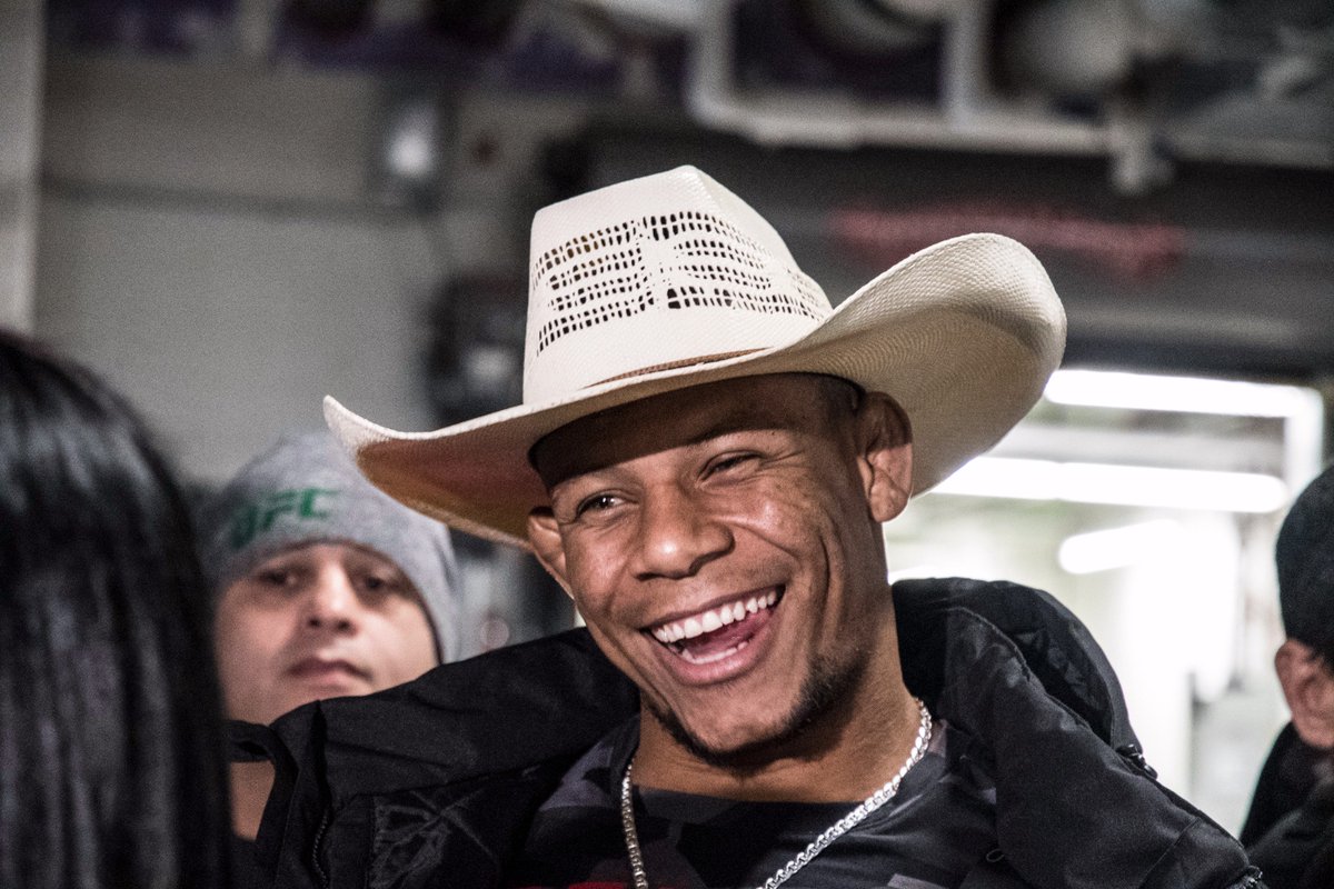 ufc's tweet photo. Howdy @AlexCowboyUFC! 🤠

The Cowboy is up next vs @YMedeiros. #UFC218 https://t.co/NrsuBXtHDx