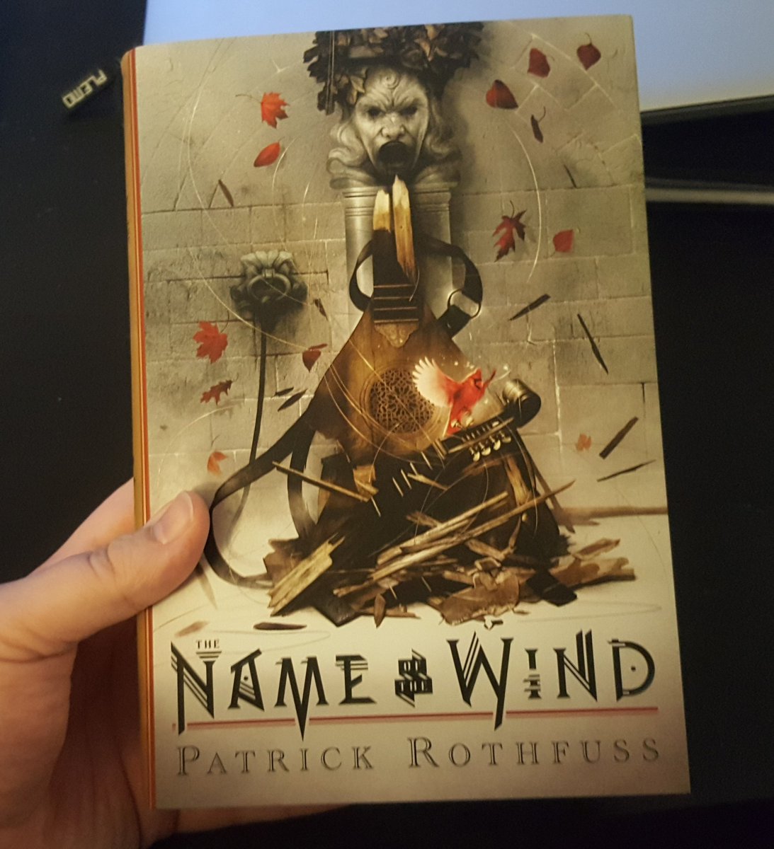 WGTabletop's tweet photo. First time reading this one, only took me ten years! @PatrickRothfuss #TNOTW https://t.co/mK0Hlrqg7y
