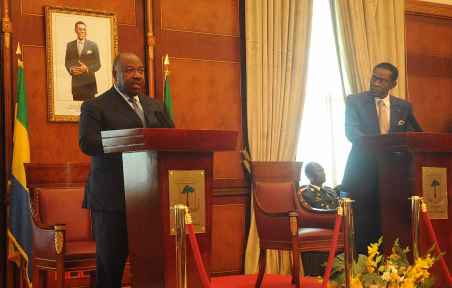 Smndong's tweet photo. Au terme de deux jours d’échange et de concertation avec @Plaid_Obiang, @PresidentABO s’est exprimé en faveur d’une intégration sous-régionale sécurisée : « oui à la libre circulation des biens et des personnes et oui à la sécurité également ». #Gabon #LeProgrammeEstVaste https://t.co/3Zbi1LTavw