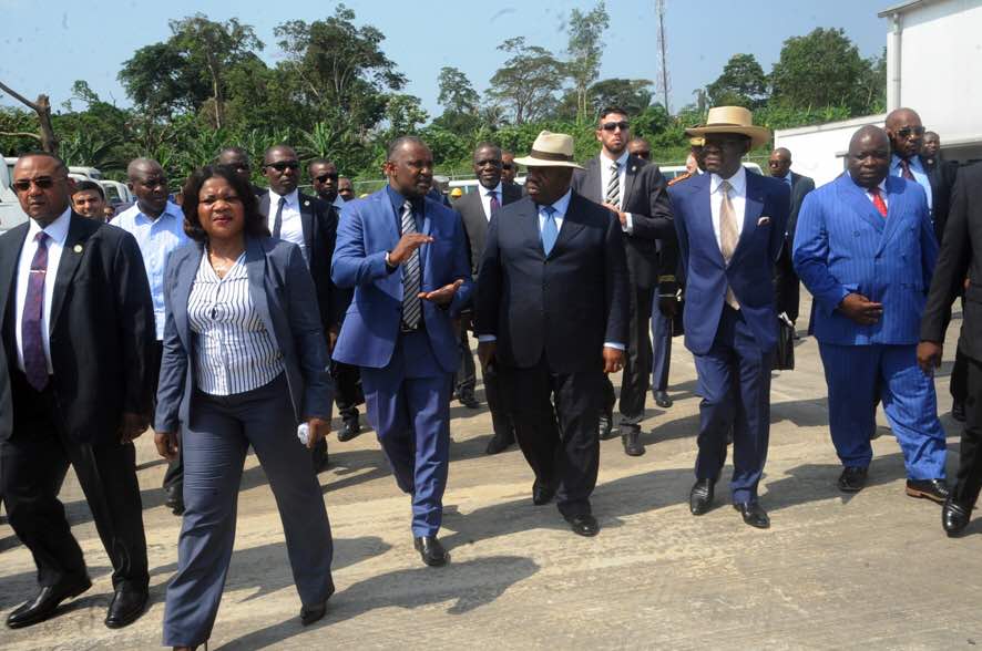 Smndong's tweet photo. Au terme de deux jours d’échange et de concertation avec @Plaid_Obiang, @PresidentABO s’est exprimé en faveur d’une intégration sous-régionale sécurisée : « oui à la libre circulation des biens et des personnes et oui à la sécurité également ». #Gabon #LeProgrammeEstVaste https://t.co/3Zbi1LTavw