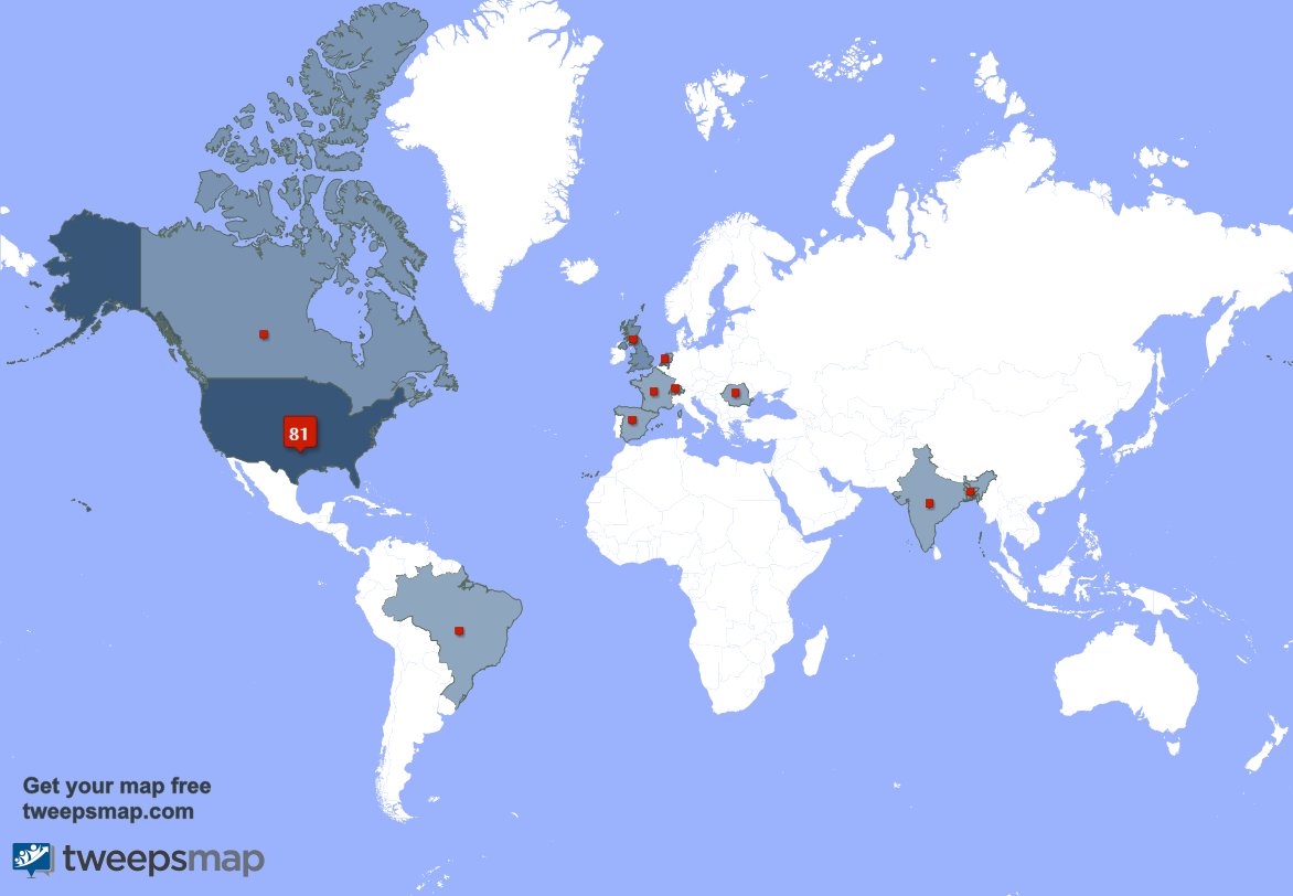 VampireLiLi20's tweet photo. My followers live in USA (80%), UK.(4%)... Get your free map: https://t.co/l3GWz640vN https://t.co/CHZSOQ6qiH