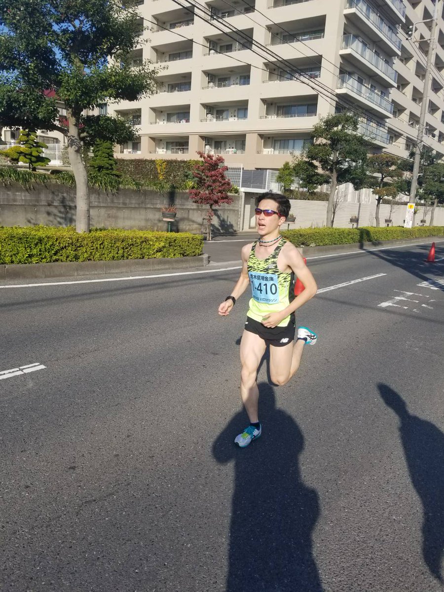 祝部 健太 On Twitter 改めまして 川口マラソン優勝してしまった笑 さいたま国際マラソンの疲労全然取れないし殆どjogしか練習出来てなかったけど走り出した足動いてる感じしたから先頭ついてったら途中から単独トップに笑 最後腹痛やら吐き気やら襲われたけど