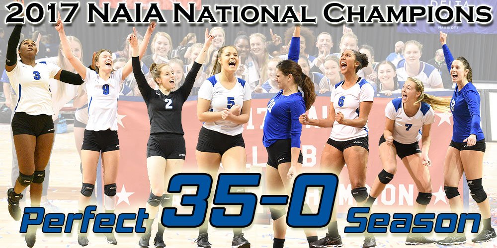 LWUAthletics's tweet photo. What A Season!!!! Congrats @LWCVolleyball. #BlueRaid https://t.co/QoO2A58ko4