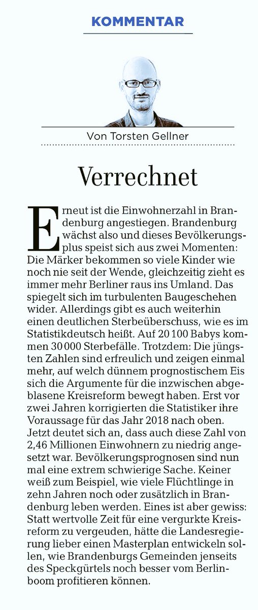 SvenPetke's tweet photo. Statt wertvolle Zeit für eine vergurkte #Kreisreform Brandenburgs Gemeinden jenseits des Speckgürtels noch besser vom Berlinboom profitieren können. @maz_online #vibb https://t.co/KYhGjDvho6