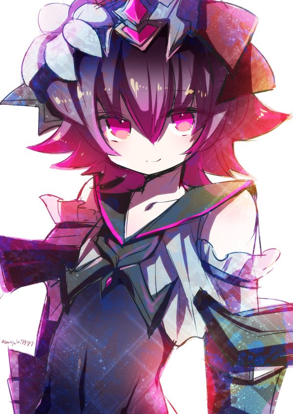 awayuki7777's tweet image. #グリムノーツ版お絵描き60分一本勝負 お題「カオス・ヒーロー」 黒雪ちゃんです お久しぶりの参加！