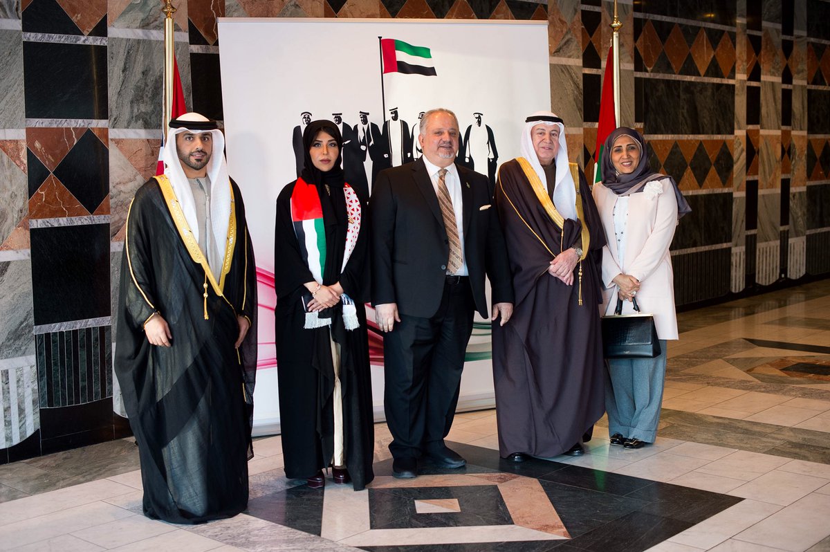 UAEEmbassyOslo's tweet photo. The UAE’s Embassy in Oslo celebrates the UAE’s 46th National Day @MOFAUAE #nationalday46 #UAE46 https://t.co/FWp0NWpMSP