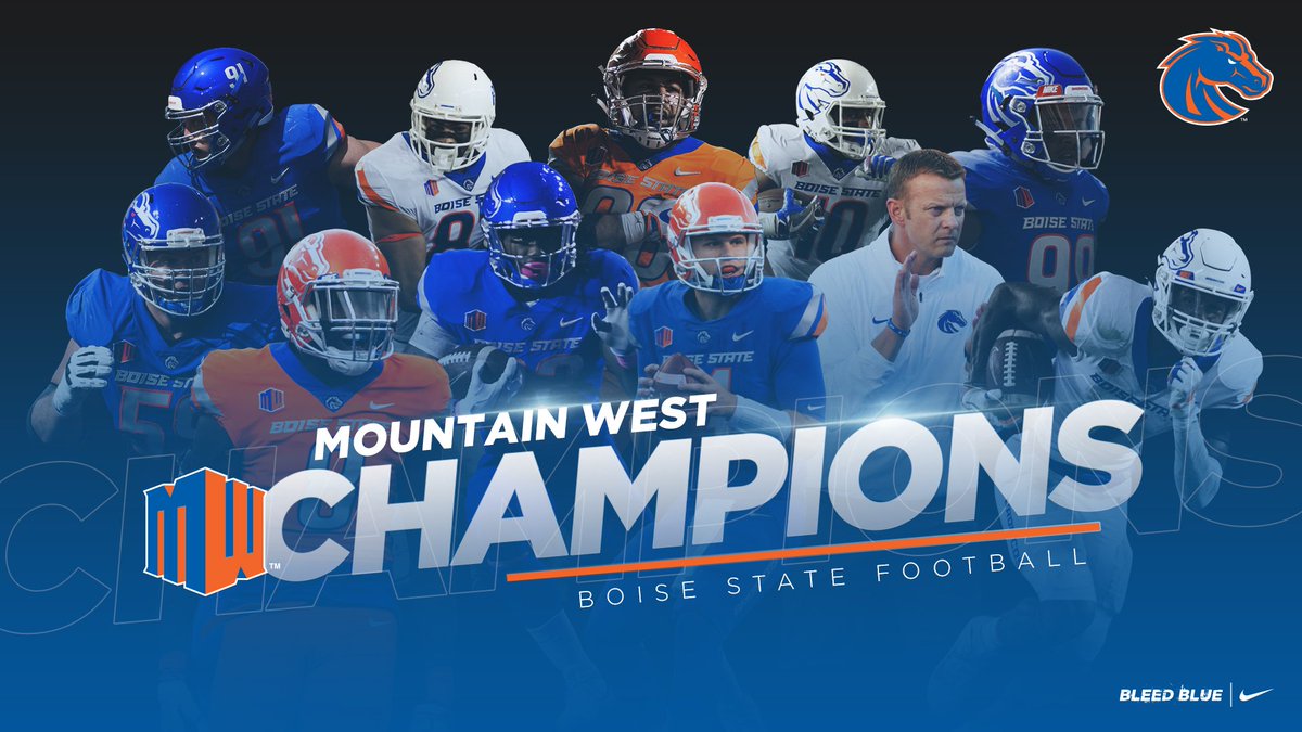 Boise State is the 2017 Mountain West Champion!!! #BleedBlue