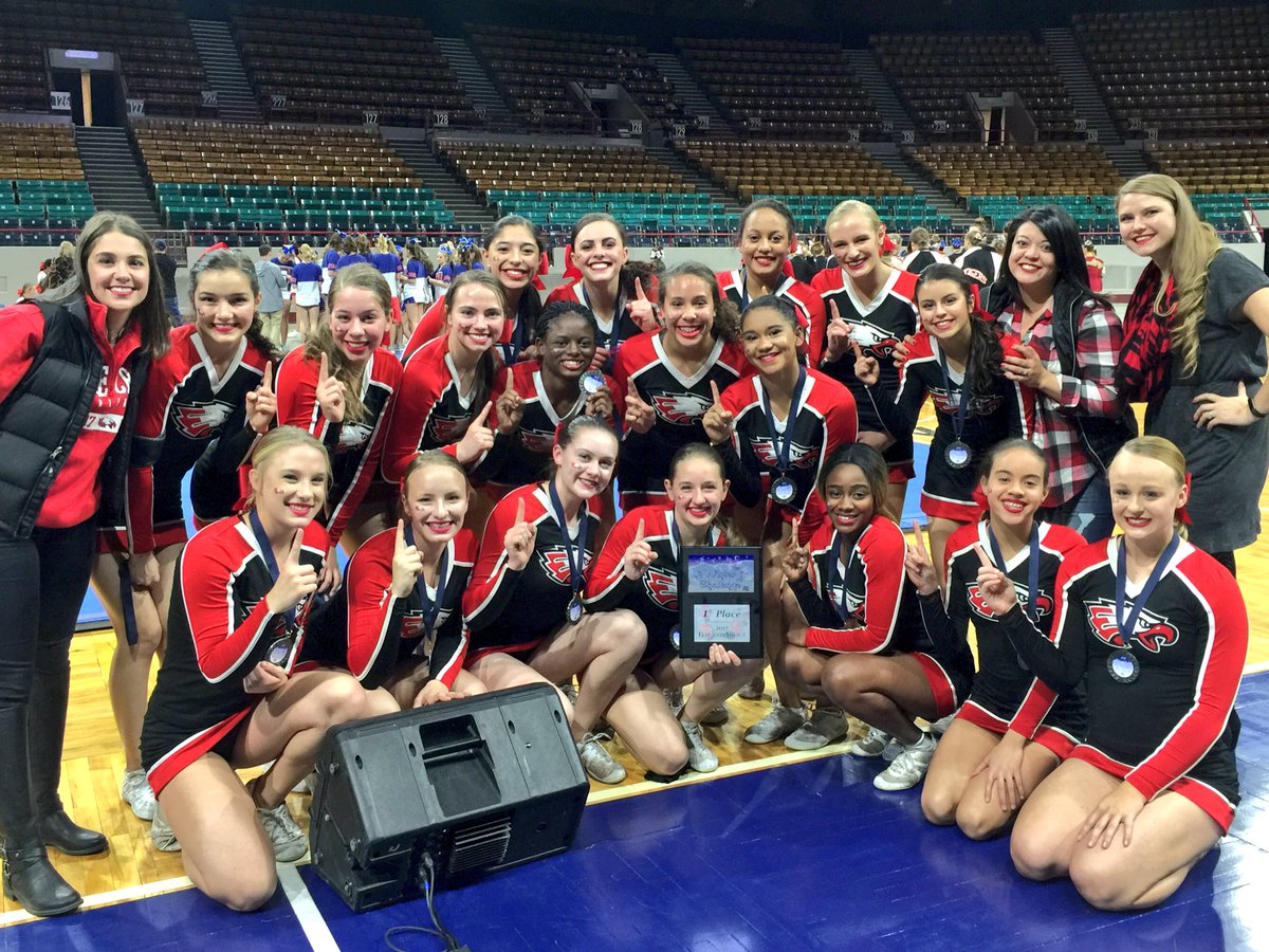 So PROUD! After cheering our hearts out at the game, we topped off our day with a hit and 1st place finish. #hardworkpaysoff
