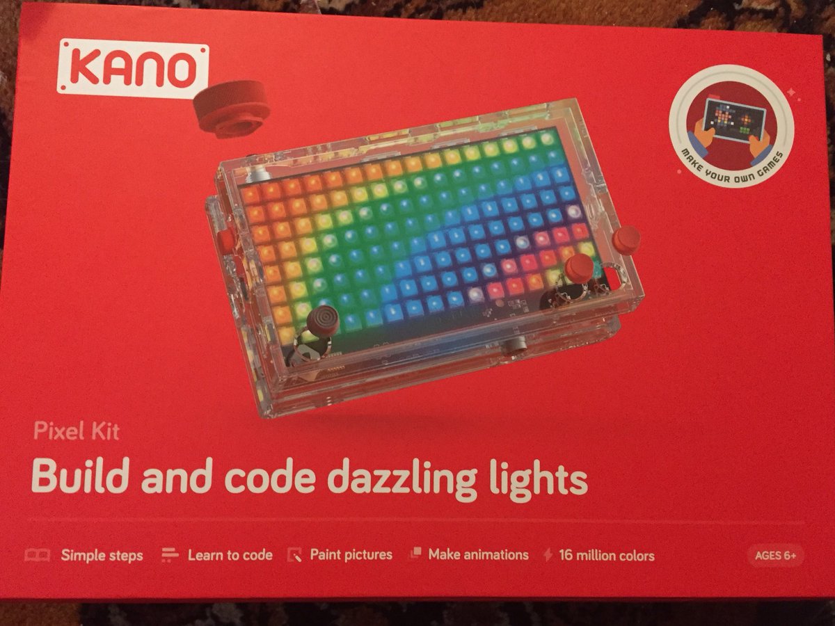 ThibodeauxOUSD's tweet photo. Started #HourofCode2017 a little early with the family. Learning to code light with #KanoPixelKit https://t.co/uhmupiAxCr