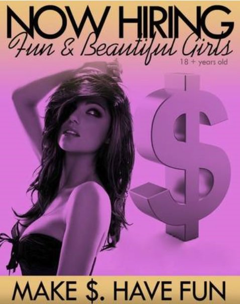 1 pic. #Nowhiring highly motivated good looking #models (any gender!) ??Work from home OR from our safe
